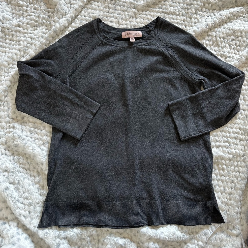 Philosophy crewneck light weight sweater blouse size xSmall